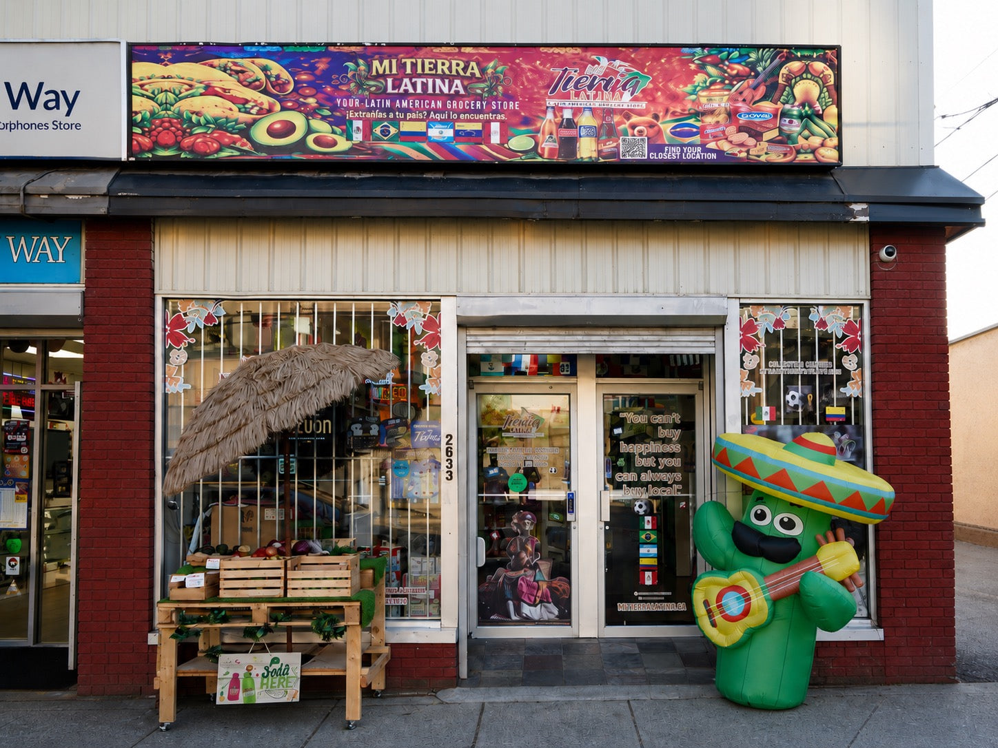 Mi Tierra Latina Commercial Broadway storefront