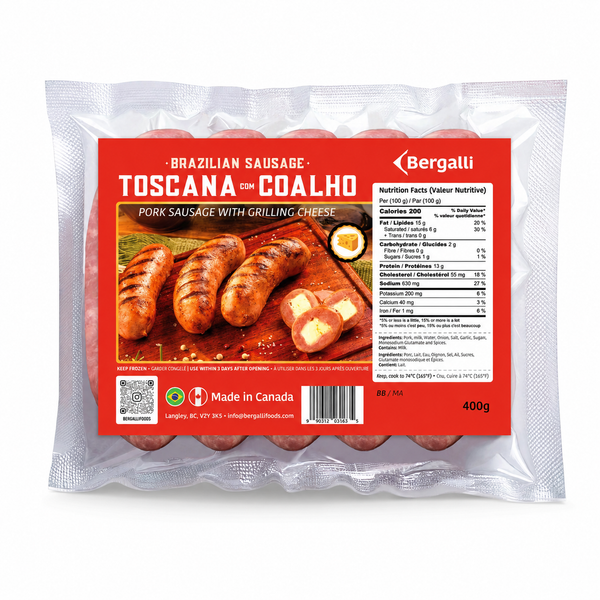 Bergalli Food Toscana w/Queijo Coalho Sausage 400g