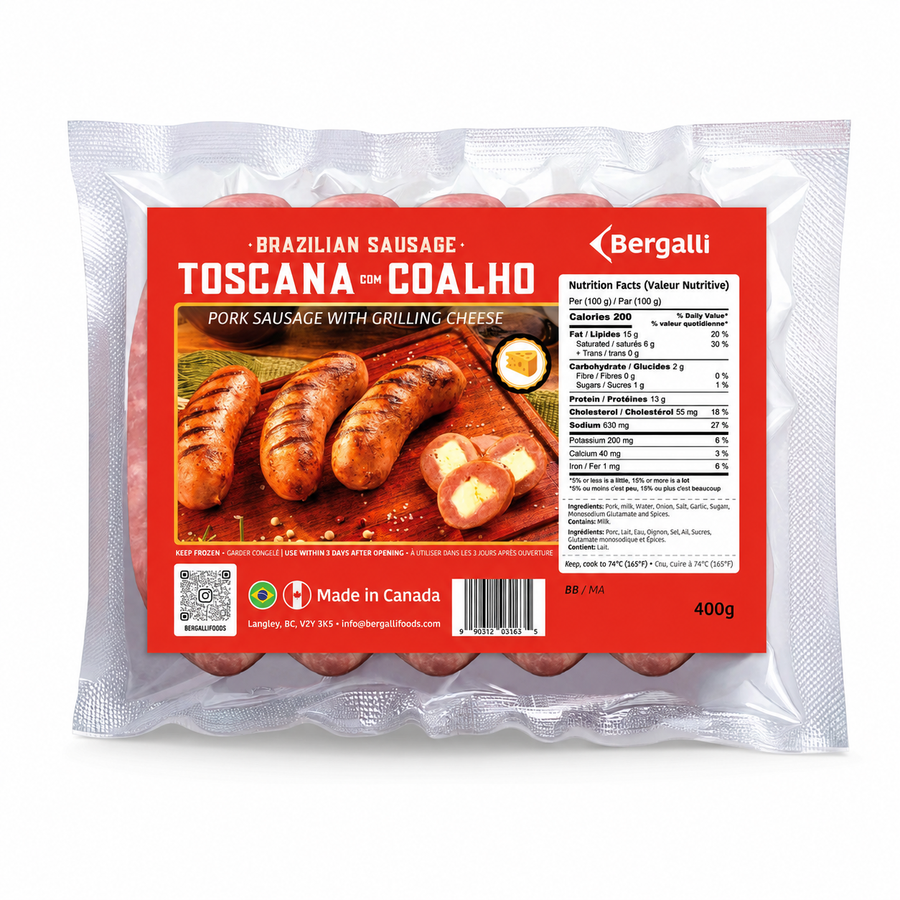 Bergalli Food Toscana w/Queijo Coalho Sausage 400g