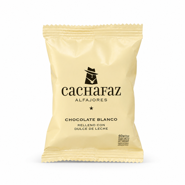 Cachafaz, Alfajor, Chocolate Blanco, 60g