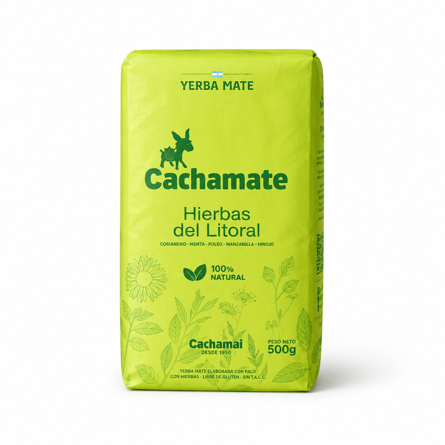 Cachamate, Yerba Mate, Hierbas del Litoral, 500g