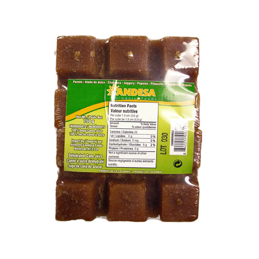 Candesa Food Panela Sugar Cane Small 750g