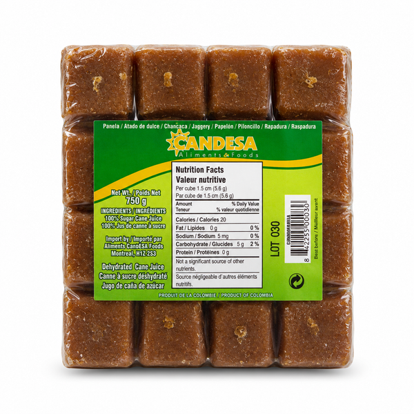 Candesa Food Panela Sugar Cane Small 750g