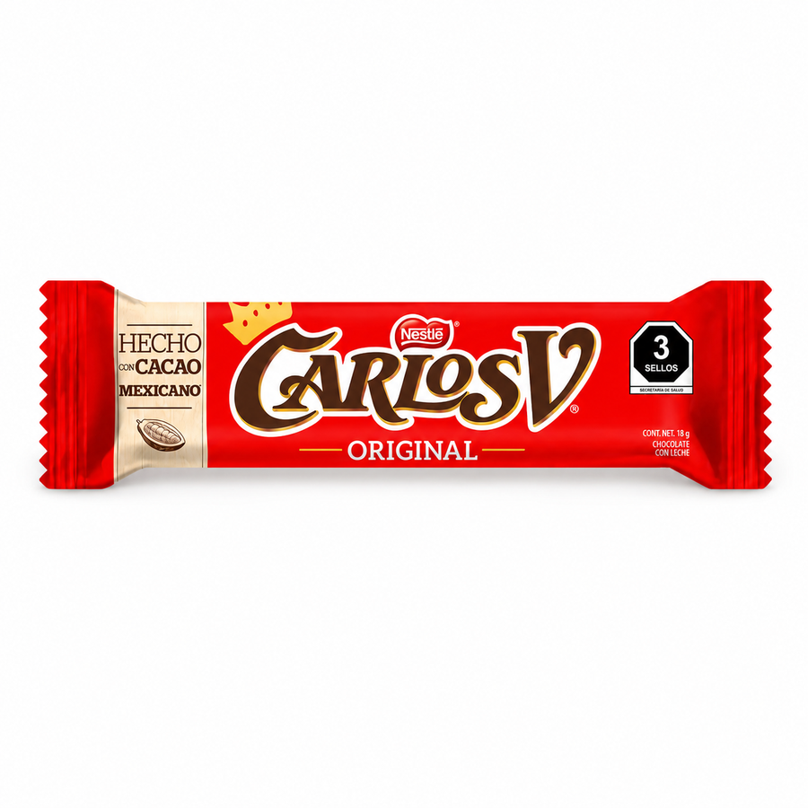 Carlos V, Barra de Chocolate, 18g