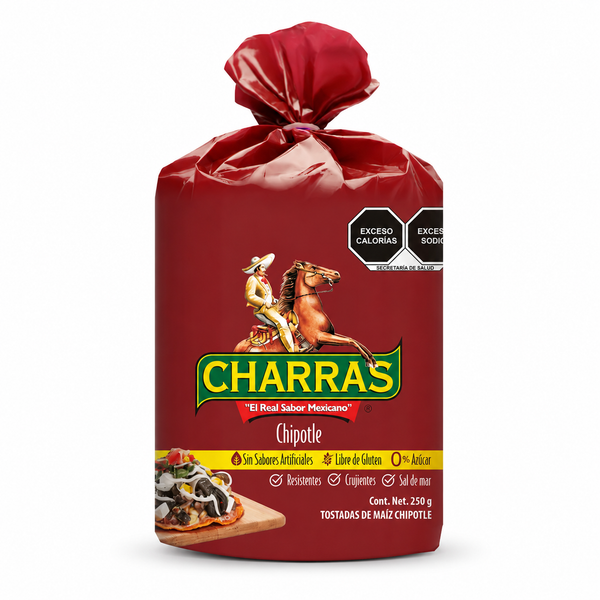 Charras, Tostadas Chipotle, 350g