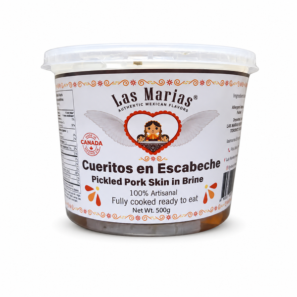 Cueritos Botaneros en Escabeche, Las marias 500g