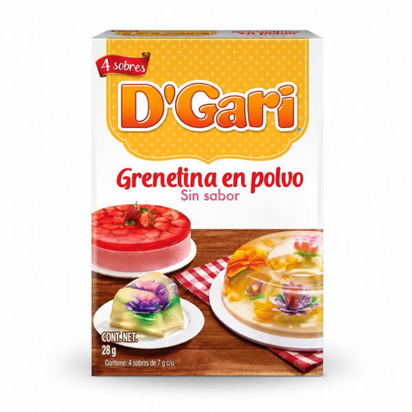 Dgari, Unflavored Gelatin 4 Und 28g
