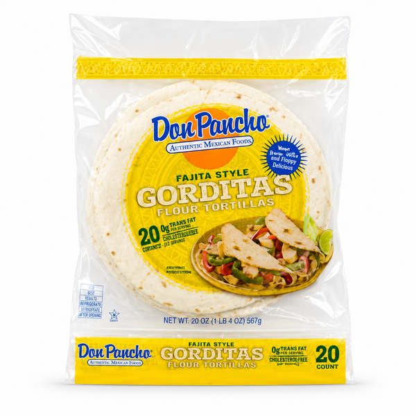 Don Pancho, Flour Tortillas, Gorditas Style, 16 count