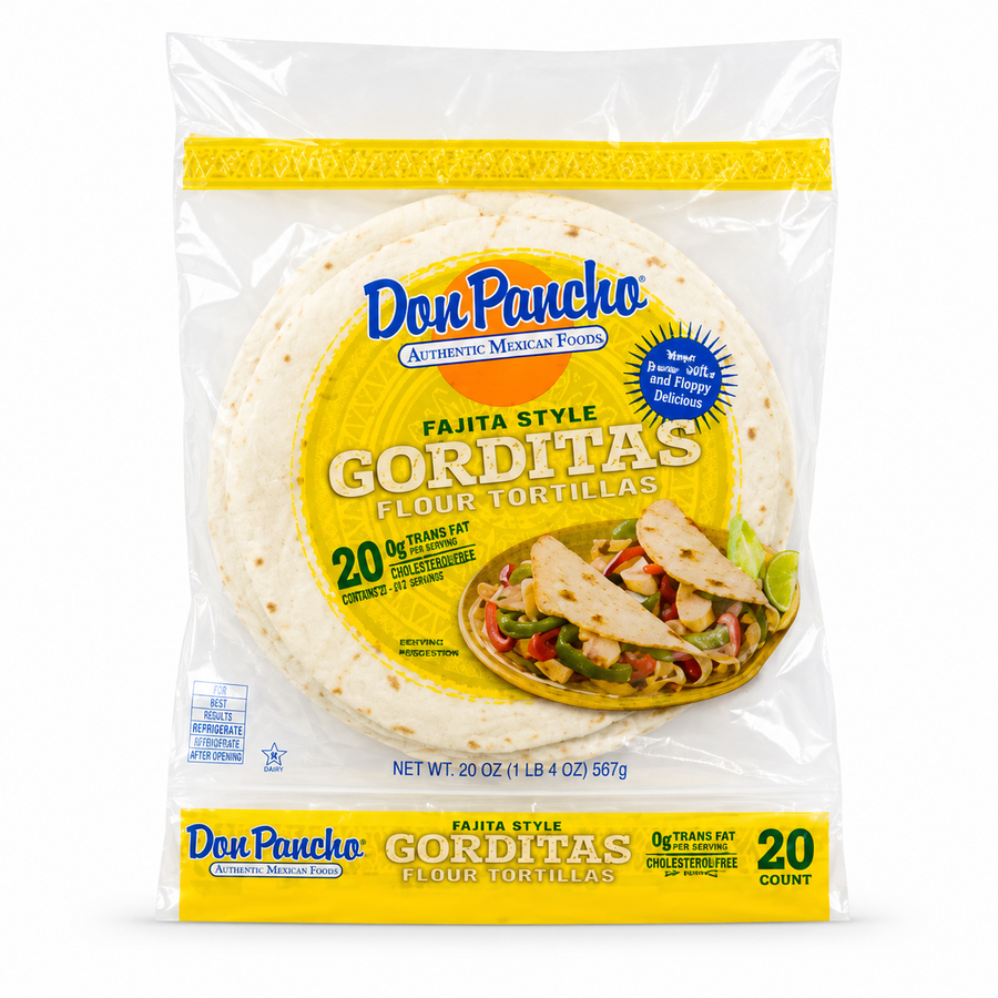 Don Pancho, Flour Tortillas, Gorditas Style, 16 count