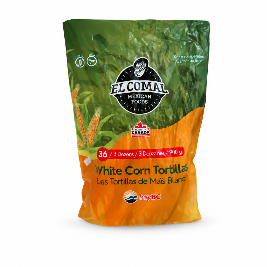 El Comal White Corn Tortillas  36 pcs