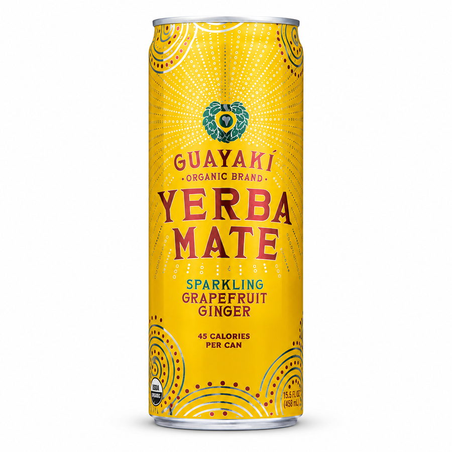 Guayaki, Yerba Mate Grapefruit Ginger, 355ml
