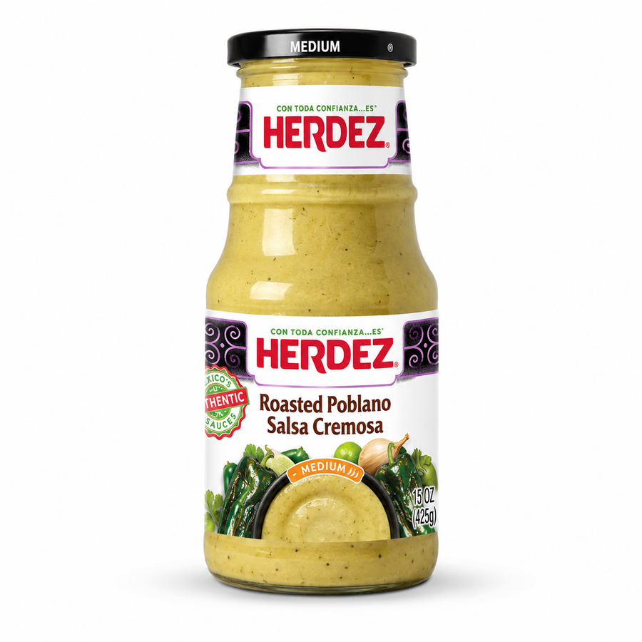 Herdez, Roasted Poblano Cremosa, 434ml