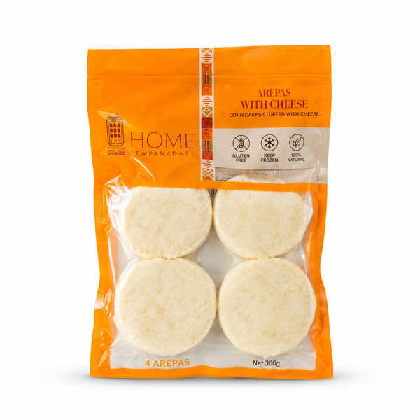 Home Cocina Colombiana, Arepa con Queso, 4 Unit