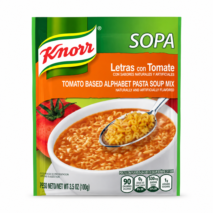 Knorr Tomato Based Alphabet Pasta Soup Mix 100 Gr