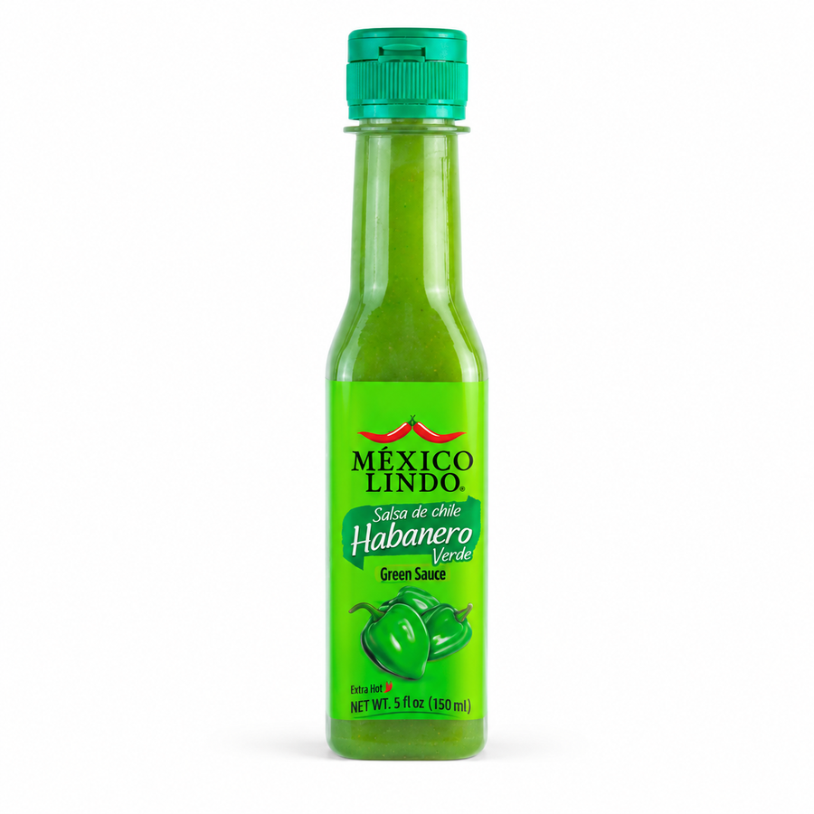 Mexico lindo, Green Habanero Sauce, 5oz