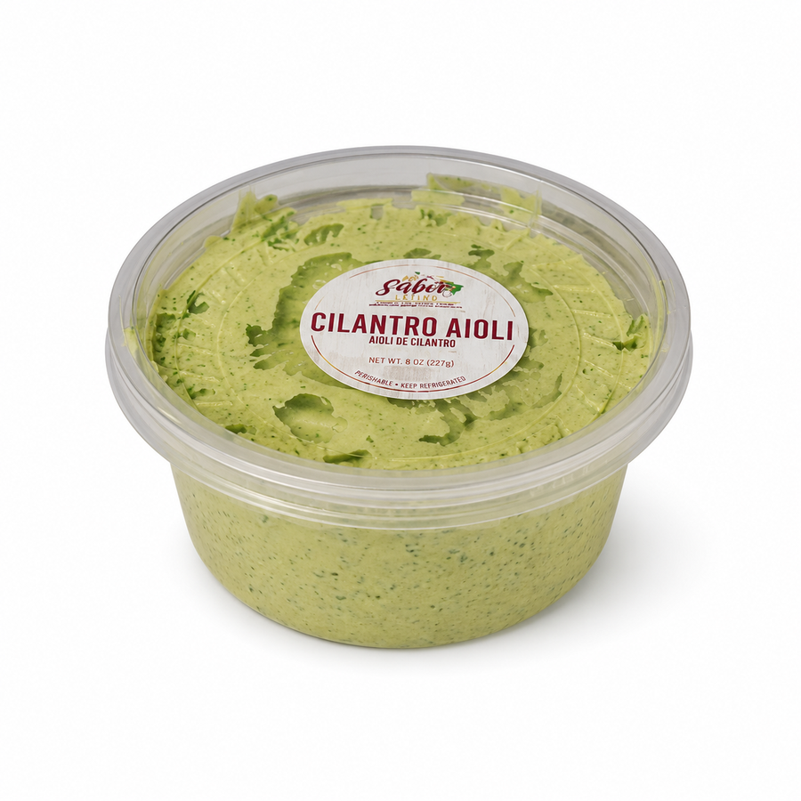 Mi Sabor Latino, Fresh Made Cilantro Garlic Aioli, 300ml