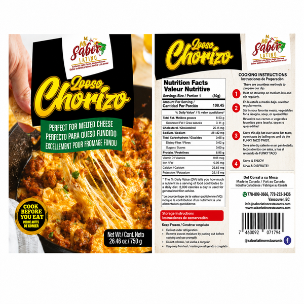 Mi Sabor Latino, Loose Chorizo, 750g
