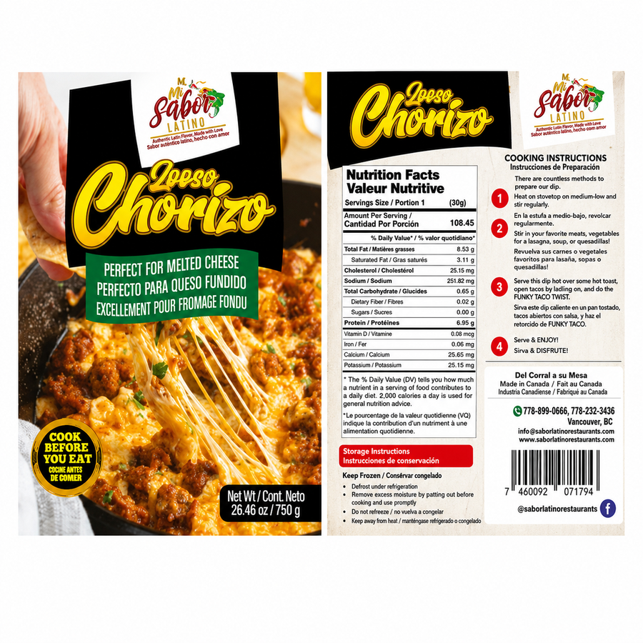 Mi Sabor Latino, Loose Chorizo, 750g