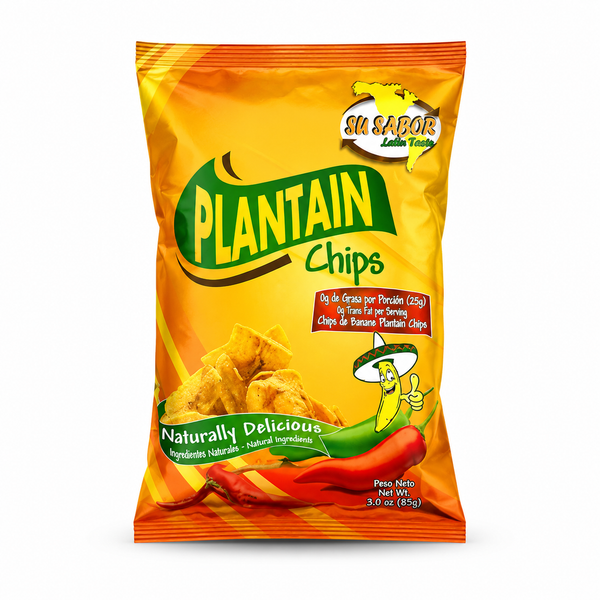 Su Sabor, Plantain Chips, Amarilla, 85g