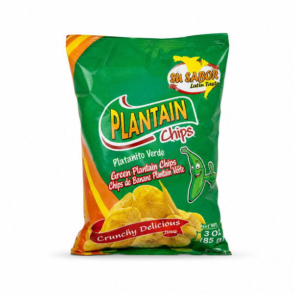 Su Sabor, Plantain Chips, Verde, 85g