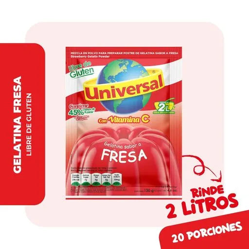 Universal Gelatina de Fresa 150g