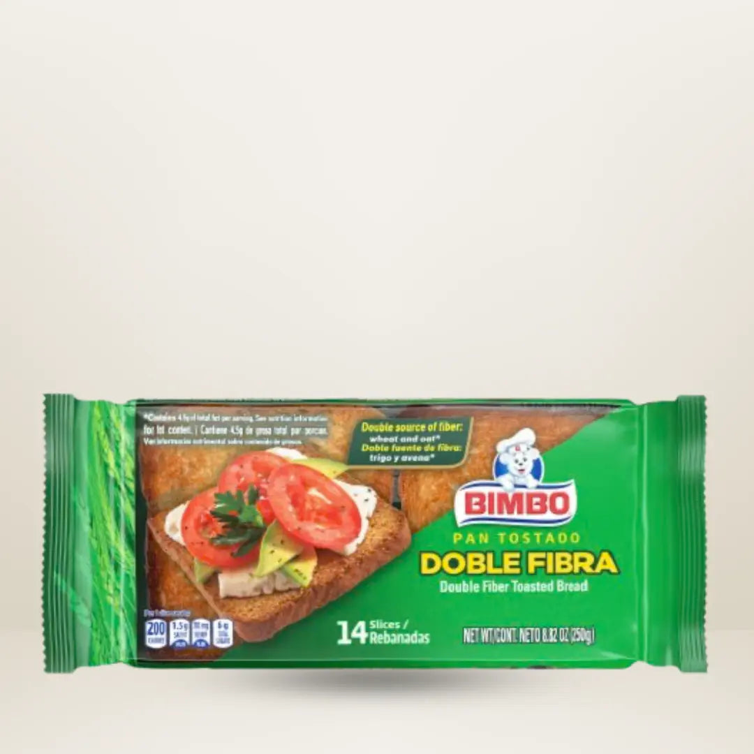 Bimbo, Pan Tostado Doble Fibra, 210g