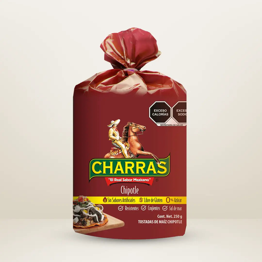 Charras, Tostadas Chipotle, 350g