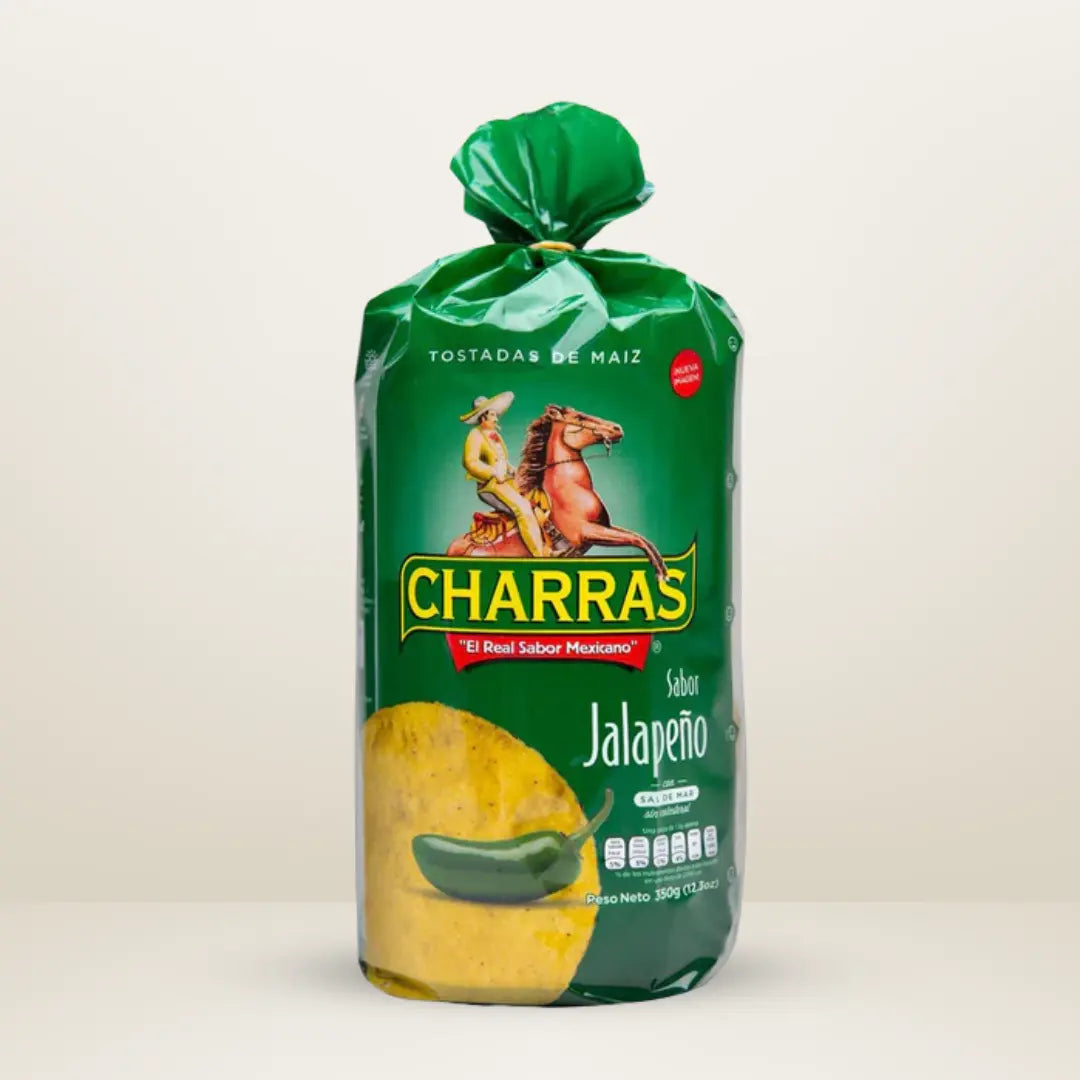 Charras, Tostadas Jalapeño, 350g