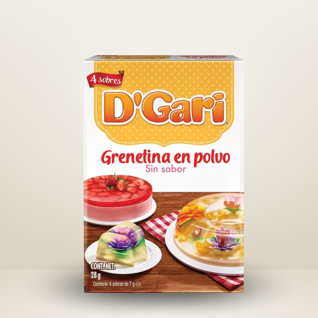 Dgari, Unflavored Gelatin 4 Und 28g