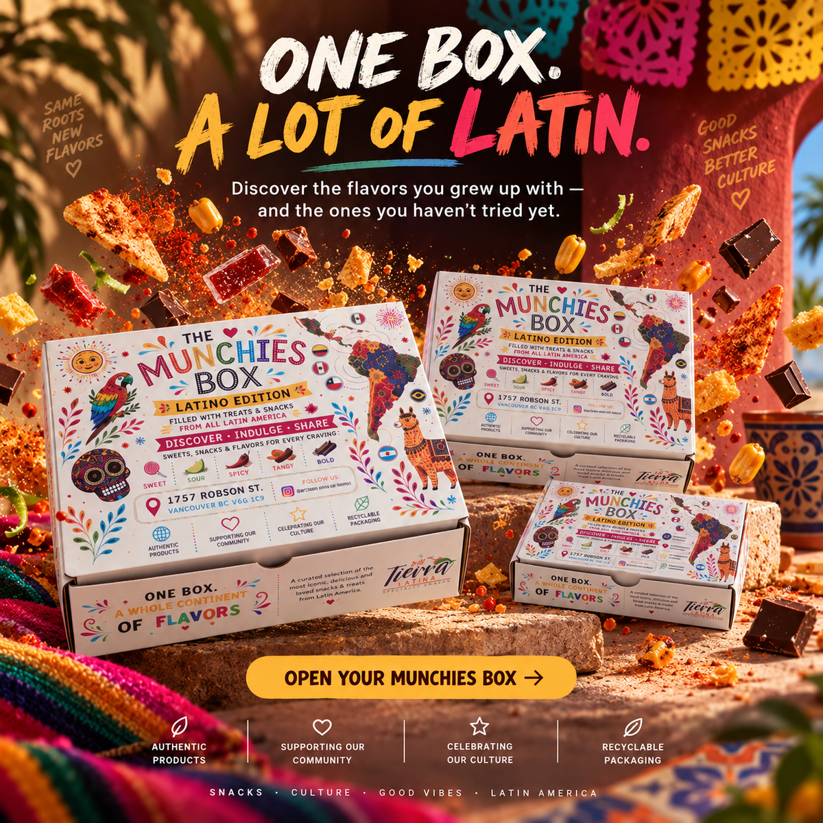 Original Munchies campaign 7: One box. A lot of Latin.