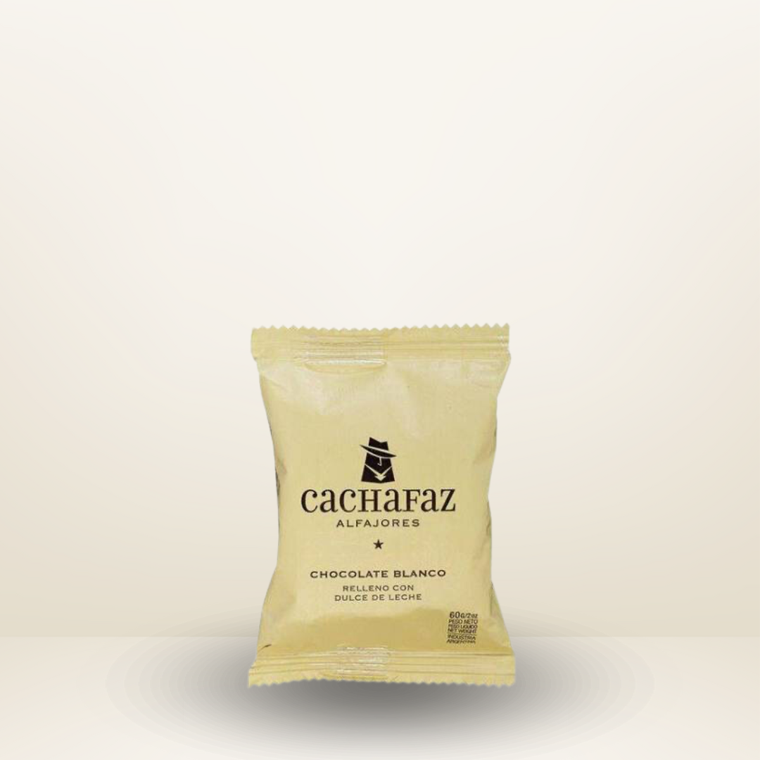 Cachafaz, Alfajor, Chocolate Blanco, 60g