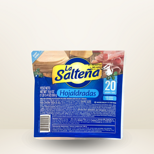 La Saltena, Tapas de Empanadas, Hojaldradas, 550g