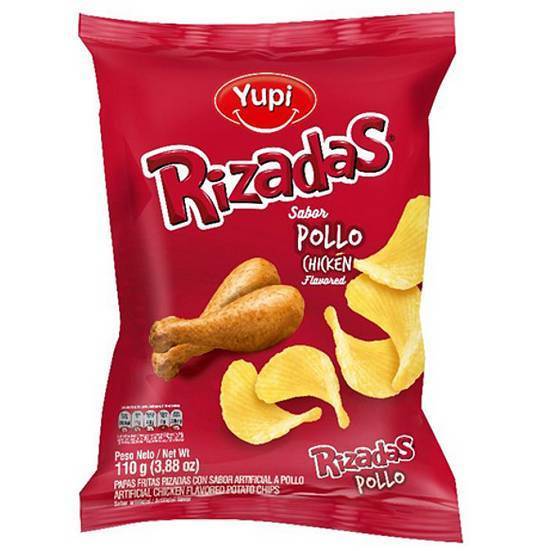 Rizadas, Papas Fritas, Pollo, 110g