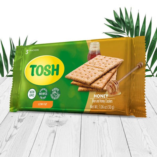 Tosh, Bran and Honey Cracker, 9 Pack, 229.5g