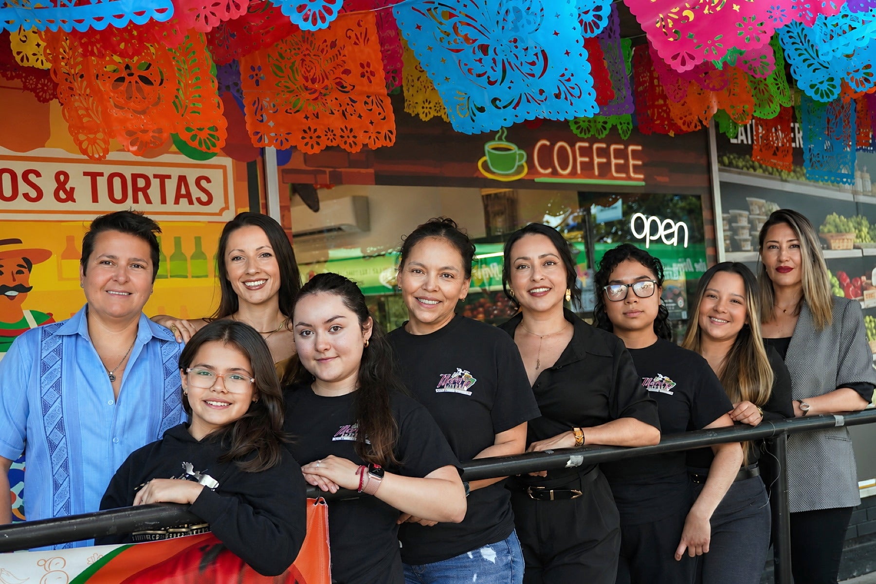 Mi Tierra Latina staff and community together